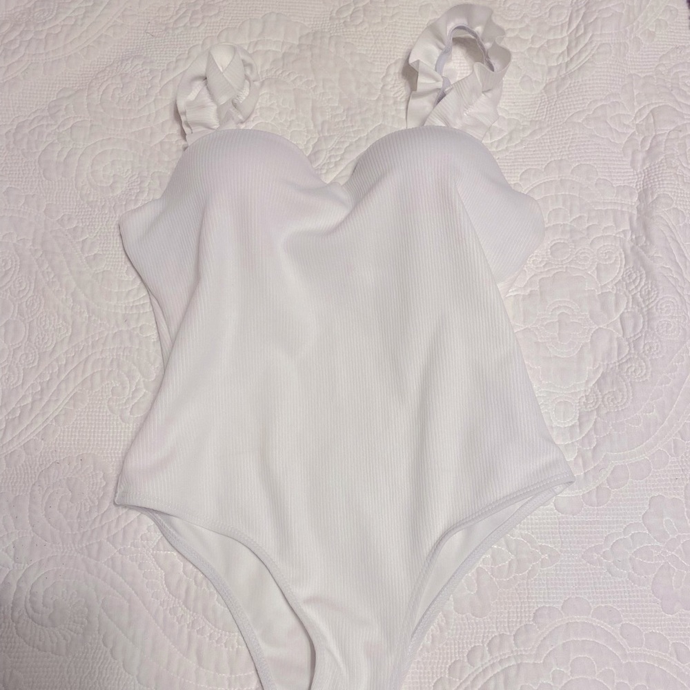 Brand new SHEIN white one-piece, never worn, M